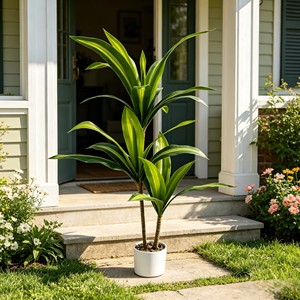 Lifelike Elegant Potted <b>Artificial</b> Cornstalk Dracaena with full lush leaves for office living room balcony green landscape inter - Product Image 4