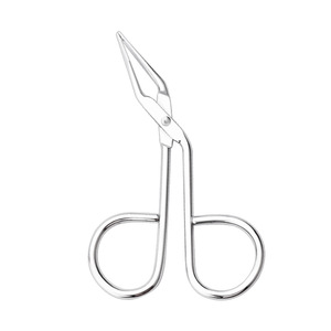 Tijera de Punta inclinada profesional, pinzas para cejas, extractor de pelo fino para cejas, nariz, depilación, herramientas de maquillaje de belleza, accesorios - Product Image 1