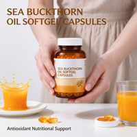 Huile de Baies d'Argousier Pure en Gélules – Extrait Végétal Naturel – Complément Alimentaire – Disponible en OEM
