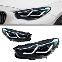 Accesorios de Estilo para Automóviles BMW Serie 5 F07 GT 5GT 2010-2017, Faros Delanteros LED Angel Eye de Doble Lente, Luces Modificadas DRL HID