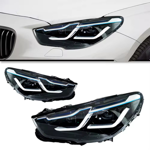 Styling automobile pour BMW F07 Série 5 GT 5GT 2010-2017, phare à double lentille LED Angel Eye, DRL, phare HID, feux modifiés - Product Image 2