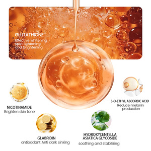 Sérum de nuit liquide hydratant en profondeur à la perle 30mL Glutathion Niacinamide Acide Ethyl Ascorbique Glabridine Madécassoside Peptides - Product Image 5