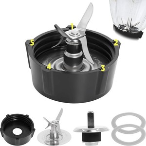 Conjunto de Repuesto de 6 Cuchillas con <span class=keywords><strong>Base</strong></span> de Baquelita y Junta de Sellado para <span class=keywords><strong>Licuadora</strong></span> <span class=keywords><strong>Oster</strong></span> - Product Image 1