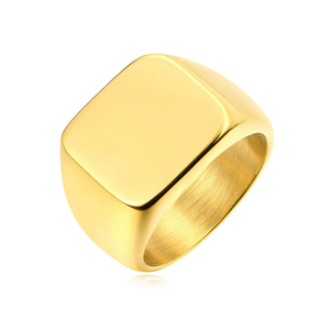 แหวนเงินแบรนด์ DIY ทำจากสแตนเลส18K สำหรับผู้ชายแหวนใหญ่สำหรับใส่บนถนนในเมือง <span class=keywords><strong>Swoosh</strong></span> ชุบทอง18K สลักโลโก้ตามสั่ง - Product Image 4
