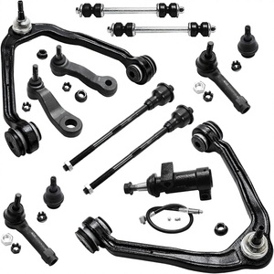 Kit de suspension avant AWD Detroit Axle 13 pièces pour Silverado/Sierra/GMC/Aveo/Suburban/Yukon XL/Tahoe/Escalade/ESV/EXT – Bras supérieurs/inférieurs - Product Image 1