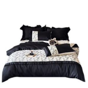 Ophelia Korean Style French Retro Floral <b>Bedding</b> <b>Set</b> 100 Cotton 4 Pcs Breathable Home Use - Product Image 2