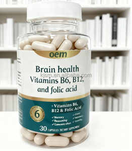 Kapsul kesehatan otak vitamin B6, B12, asam folat, bermanfaat untuk kemampuan kognitif memori, fokus, dan labirin. - Product Image 4