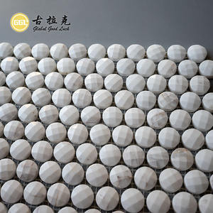 Elegante azulejo de <span class=keywords><strong>relieve</strong></span> de mármol blanco 3D <span class=keywords><strong>para</strong></span> pared de fondo de sala de piano - Product Image 4