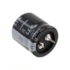Distributeur agréé LGX2H680MELA25 Condensateur en aluminium 68 µF 20 % 500 V à montage traversant (Snap-in) - Product Image 1