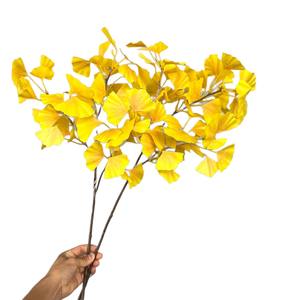 MSH Naranja, Hoja de Ginkgo Artificial Más Vendida, <span class=keywords><strong>Arreglos</strong></span> Florales de Alta Gama - Product Image 5