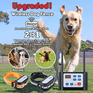 <strong>Wireless</strong> <strong>Dog</strong> <strong>Fence</strong> Electronic Pet Training <strong>Collar</strong> Dual Adjustable Range Control 100-990 ft Rechargeable Smart <strong>Dog</strong> Training Tools - Product Image 1