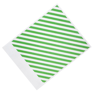 Bracelet en papier décoratif avec motif imprimé à rayures diagonales rouges - Product Image 3