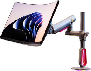 แขนยึดจอเกมมิ่ง NB ERGONOMIC สำหรับจอแบน/จอกว้างพิเศษ/จอก้นโค้ง ขนาด 32 ถึง <span class=keywords><strong>60</strong></span> นิ้ว ขาตั้งจอแบบ Heavy Duty รองรับมาตรฐาน <span class=keywords><strong>VESA</strong></span> รุ่น L70 - Product Image 1