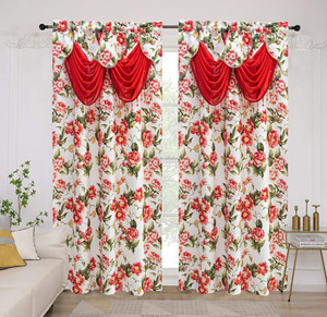 Жаккардовые шторы для девочек, спальни, гостиной, черные оконные панели, занавески для гостиной с цветочным принтом - Product Image 4