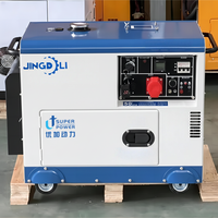 Hochleistungs 5kW 50/60Hz Wassergekühlter Leiser Industrieller 3-Phasen-Dieselgenerator mit 12V DC Elektrostart ATS Mobil