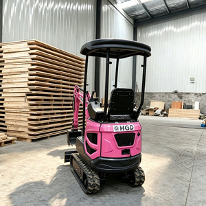 Mini-excavatrice de 1 tonne, petite machine de terrassement hydraulique sur chenilles pour la construction de jardins - Product Image 2