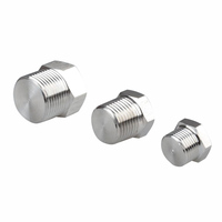 Raccords de tuyauterie en acier inoxydable COVNA Instrumentation 1/4 3/8 1/2 1 pouce NPT BSPT filetage mâle tête hexagonale bouchon de tuyauterie