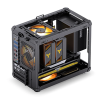 Boîtier Gaming JONSBO C6 Max Noir&Blanc MATX pour Carte Mère Micro-ATX, Tour PC