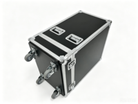 Flight case OEM empilable de haute qualité pour enceinte QSC LA112 Line Array, boîte de protection aviation avec 4 roues et rainures