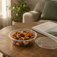 Conteneur alimentaire rectangulaire jetable en PP de qualité alimentaire, sans BPA, empilable, anti-fuite, avec couvercle, très vendu