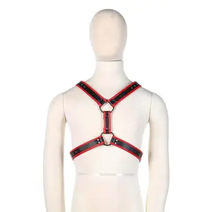 Uyee — harnais, ceinture de Bondage, partie de poitrine en cuir PU, harnais d'épaule pour hommes