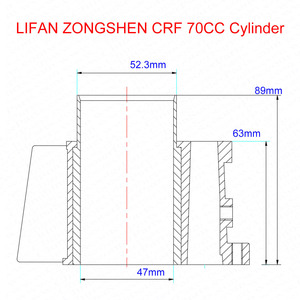 Kit de juntas de anillo de pistón de cilindro de 47mm para <span class=keywords><strong>Honda</strong></span> <span class=keywords><strong>CRF</strong></span> 70 70CC Dirt <span class=keywords><strong>Bike</strong></span> <span class=keywords><strong>Pit</strong></span> <span class=keywords><strong>Bike</strong></span> ATVs Quad - Product Image 4