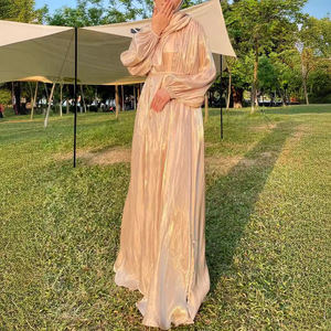 ชุดเดรสมุสลิมสำหรับผู้หญิงชุดราตรีชุดราตรีสไตล์ยุโรปและอเมริกา - Product Image 3