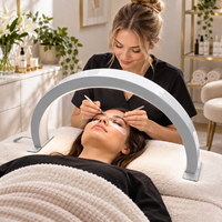 Lampe à ongles LED demi-lune professionnelle à intensité réglable, luminosité ajustable, sans ombre, forme arquée, pour salon de beauté