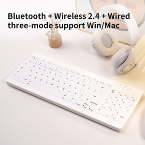 Nuevo Teclado Inalámbrico Portátil de Membrana Silenciosa de 87 Teclas, Impermeable, con Tres Modos y Tipo-C para Tablet Modelo C96 - Product Image 4