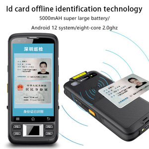 생체 인식 손가락 인쇄 얼굴 인식 아이리스 스캔 IP65 방수 견고한 핸드 헬드 <span class=keywords><strong>PDA</strong></span> 바코드 1D 2D 데이터 수집기 PDAS - Product Image 2
