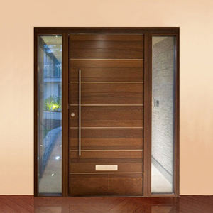 Porte Esterne in Legno Compensato per Case Moderne, Appartamenti e Ville, Design di Porte Principali in Legno di Teak - Product Image 2