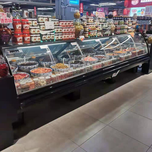 Supermarket Fresh Meat Display Refrigerator Deli Freezer Seafood <strong>Fish</strong> <strong>Counter</strong> Display Chiller Fridge - Product Image 6