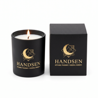 Bocaux à bougies en verre noir mat 12 oz – Options d'étiquetage personnalisé et d'impression de cartons pour collections de parfums d'ambiance haut de gamme