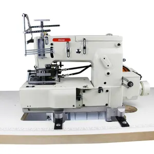 Máquina de coser de punto plano, máquina de coser de aguja múltiple, 3 agujas