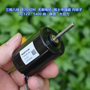 Motor sin Escobillas B3040M DC12V 5400 RPM, Mini Motor Eléctrico Silencioso de Alto Torque - Product Image 2