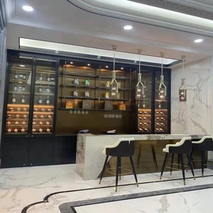 UNIREGAL - Vinoteca de Diseño Nuevo, Refrigerador de Vinos Multizona Personalizado, Humidor para Cigarros, Mueble Bar Pequeño con Refrigerador - Product Image 3