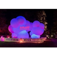 De grande taille allument le nuage géant gonflable pour la décoration carrée extérieure