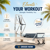 Maple Studio Power Gym Pilates Reformer Commercial Pilates Reformer Equipment with Tower