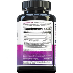 OEM Çoklu Kolajen Kapsülleri 90 Adet Hyaluronik Asit ve C Vitamini ile Cilt Saç Eklem Kemik Desteği - Product Image 3