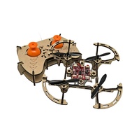 Kit d'avion à quatre rotors en bois spécial à assembler soi-même pour l'enseignement et la formation, adapté aux enfants de 5 à 7 ans, unisexe