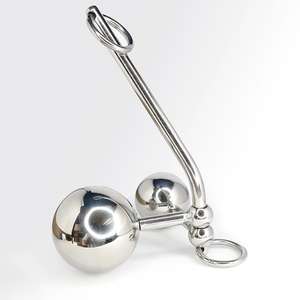 Weibliche <span class=keywords><strong>Vaginal</strong></span> Doppel kugel stecker Stahl gürtel Seil Haken Sexspielzeug für Frauen Verriegelung Keuschheit gürtel Anal Haken, Asslock - Product Image 5