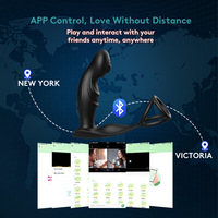 Masseur de prostate YIJI modèle 1 avec vibrations contrôlées par application, anneau de pénis verrouillable pour usage anal, jouets sexuels pour adultes