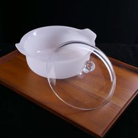 Casserole de cuisson en verre de quartz blanc laiteux de haute pureté, personnalisée par le fabricant, en silice fondue