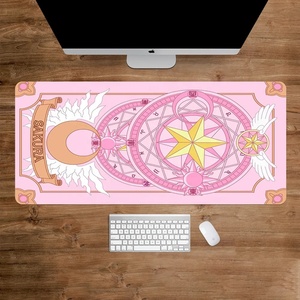 Alfombrilla <span class=keywords><strong>de</strong></span> escritorio Pink <span class=keywords><strong>Sakura</strong></span> <span class=keywords><strong>Card</strong></span> <span class=keywords><strong>Captor</strong></span>, accesorios para juegos, alfombrillas para ratón, alfombrilla para teclado Kawaii, alfombrilla para ratón extendida para Gamer, alfombrilla para mesa - Product Image 3