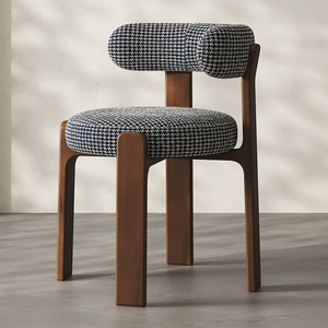 Chaise <span class=keywords><strong>de</strong></span> salle à manger <span class=keywords><strong>de</strong></span> luxe, ensemble <span class=keywords><strong>de</strong></span> meubles pour la maison et le restaurant, <span class=keywords><strong>chaises</strong></span> <span class=keywords><strong>de</strong></span> salle à manger modernes en tissu nordique et bois massif pour table à manger - Product Image 6