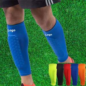 Protège-tibias de football respirants personnalisés de haute qualité, vente en gros d'usine, avec manchon de compression mollet en EVA et attelle de protection pour la jambe - Product Image 2