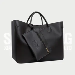 Soochic Dress Custom Add Logo Luxury Handbag Leather Over Size Shopping Bag With Big Tote Large Capacity Purses And Handbags