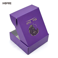 Cajas de Correo Impresas con Logotipo Personalizado, Cajas de Cartón Corrugado Reciclables para Pelucas de Cabello Humano, Caja de Embalaje para Regalos y Envíos