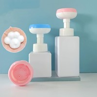 Tête de pompe en forme de fleur de patte de chat bouteilles de mousses de savon 300ml pompe de presse nettoyante pour le visage 300ml lavage des mains