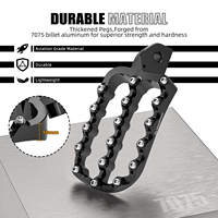 Reposapiés de Aluminio NICECNC, Reposapiés Más Grandes para Kawasaki KLR650 KLR 650 1987-2021 2022 2023